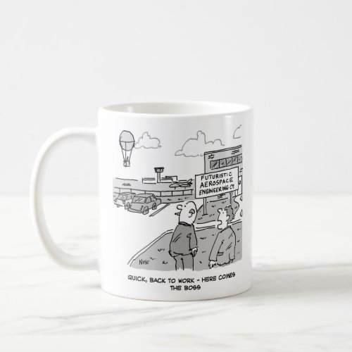 Aerospace Industry Boss Travels by Hot Air Balloon Coffee Mug