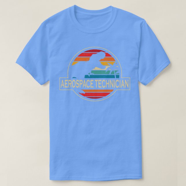 Aerospace Technician Dinosaur T-Shirt (Design Front)
