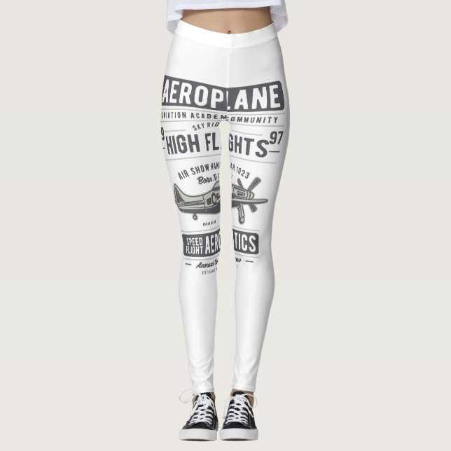 Aerplane Leggings (Front)