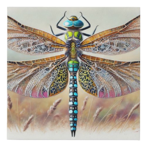 Aeshna Dragonfly 140624IREF122 _ Watercolor Faux Canvas Print