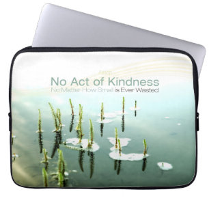Aesop Inspirational Quote Laptop Sleeve "Kindness"