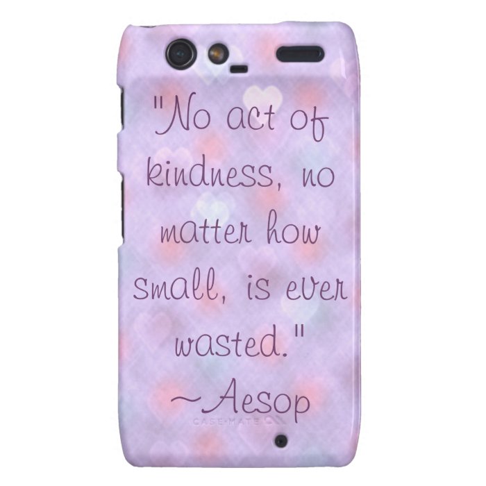 Aesop Kindness Quote Droid Razr Case