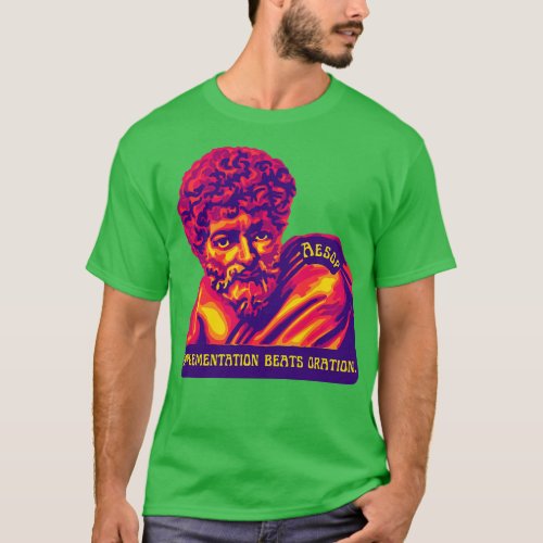 Aesop Portrait and Quote 1 T_Shirt