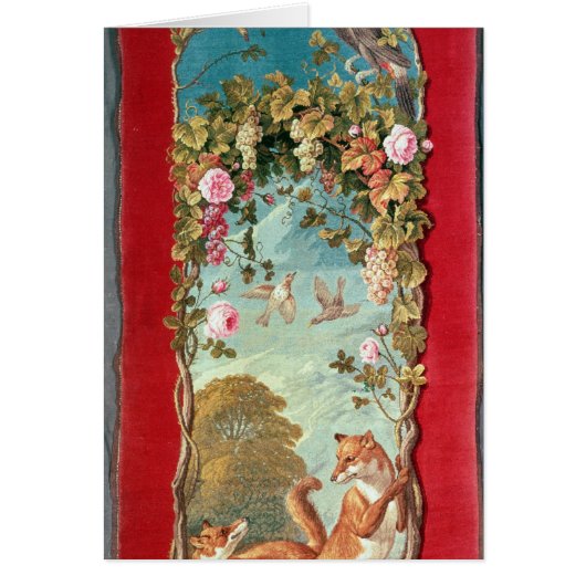 Aesop's fable The Fox and the Grapes Cards (Front)