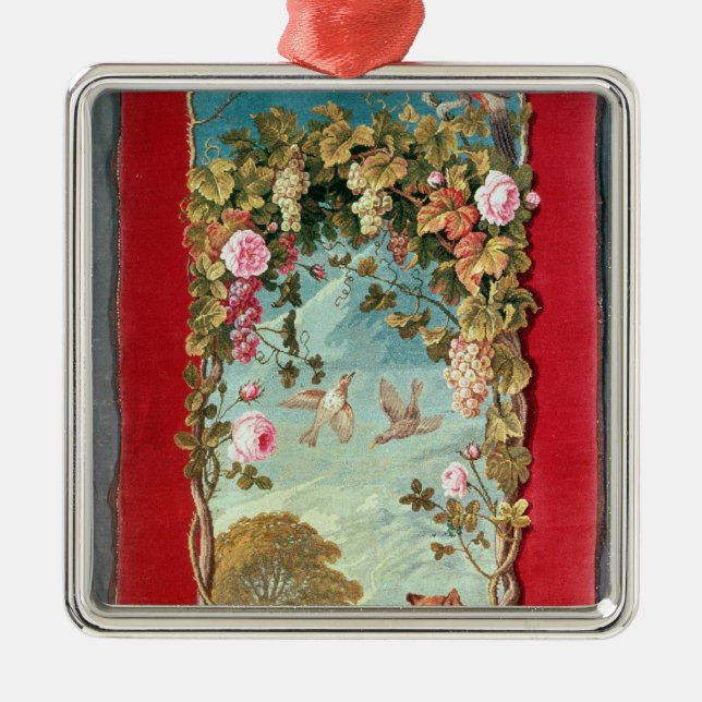 Aesop's fable The Fox and the Grapes Metal Ornament (Front)