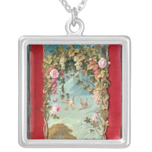 Aesop's fable The Fox and the Grapes Silver Plated Necklace