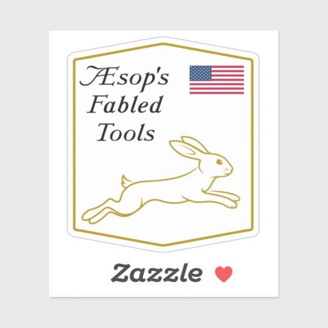 Aesop's Fabled Tools: Hare brand Sticker (Sheet)