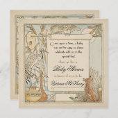 Aesop's Storybook Baby Shower Invitations (Front/Back)
