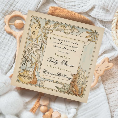 Aesop's Storybook Baby Shower Revised Invitations