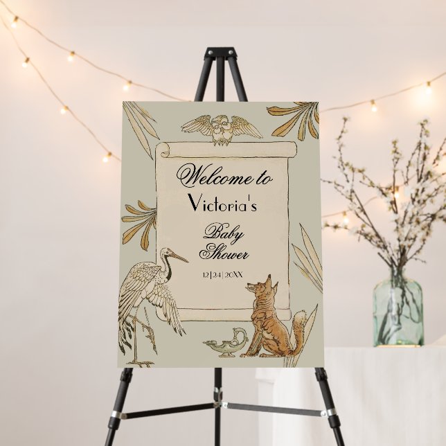 Aesop's Storybook Book Welcome Sign (In Situ (Stand))