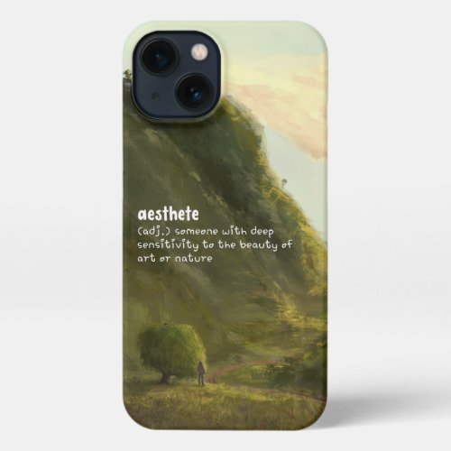 Aesthete Dictionary Typography Landscape Text  iPhone 13 Case