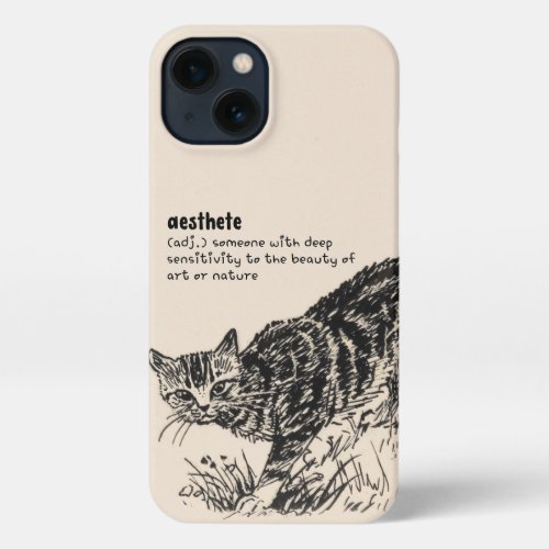 Aesthete Dictionary Typography Landscape Text  iPhone 13 Case