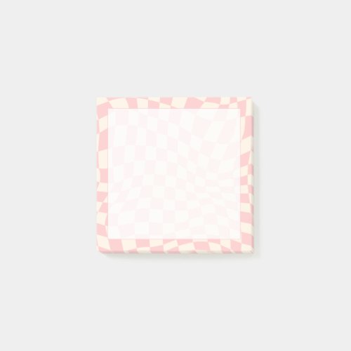 Aesthetic Abstract Pattern Groovy Retro Decor Post_it Notes