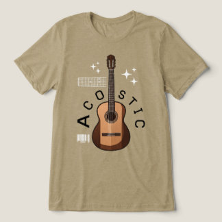 Aesthetic Acoustic guitar T-Shirt Tri-Blend Shirt