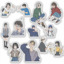 Aesthetic Anime Boy & Girl Casual Outfit Vinyl 