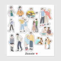 Aesthetic Anime Couple & Friends Casual Life Vinyl