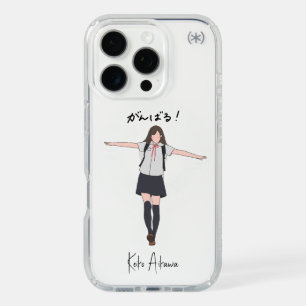 Aesthetic Anime uniform girl Customizable iPhone 16 Pro Case