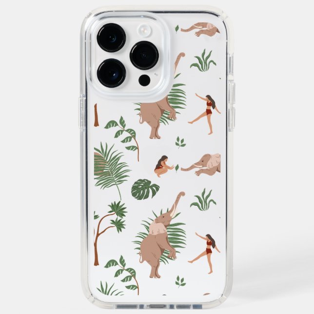 Aesthetic Asian Elephant inspired Speck phone Case (Front)