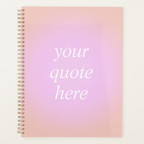 Aesthetic Aura Gradient Custom Quote Planner