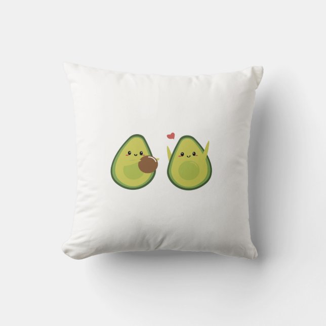 Aesthetic avocado pillow (Front)