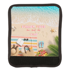 Aesthetic Beach Summer Luggage Handle Wrap