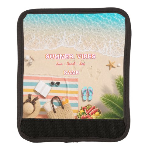 Aesthetic Beach Summer Luggage Handle Wrap
