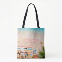 Aesthetic Beach Summer Tote Bag