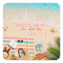 Aesthetic Beach Summer Turquoise Sticker