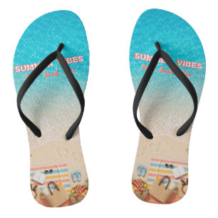 Aesthetic Beach Summer Womens Flip Flops