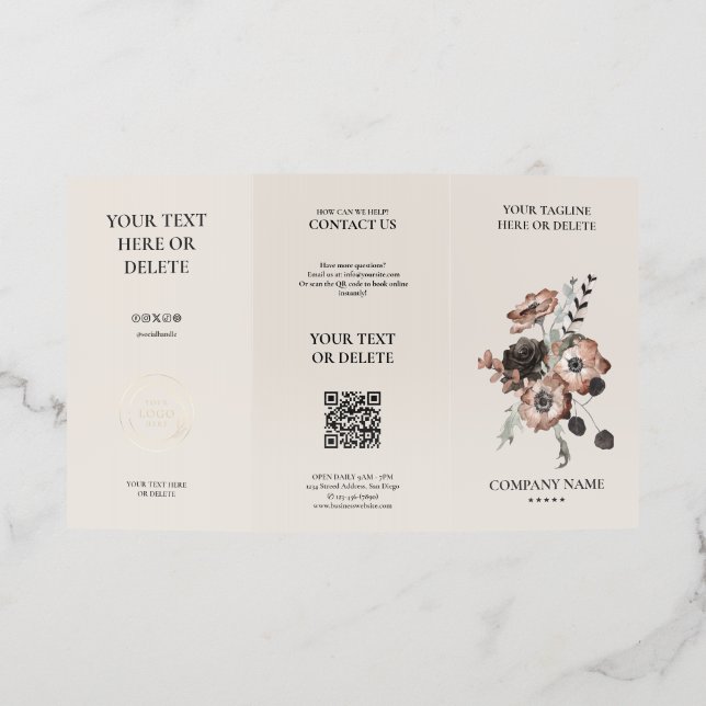 Aesthetic Beauty Professional Marketing Sand Brochure (Outside)