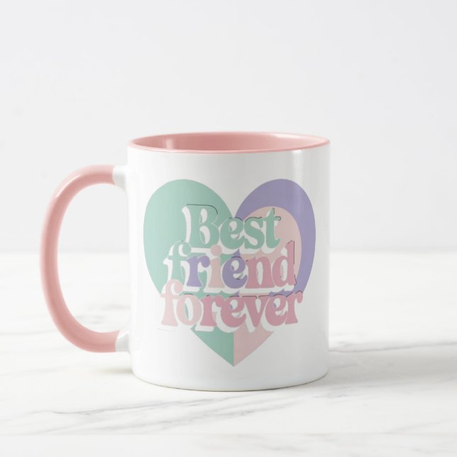 Aesthetic BFF Gift Mug Cute Friendship Cup (Left)