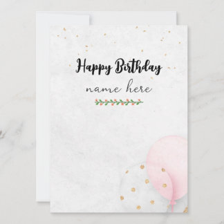 Aesthetic Birthday Card 