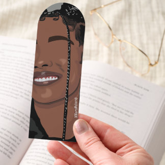 Aesthetic Black skin girl, Marsai Martin smile art Bookmarks