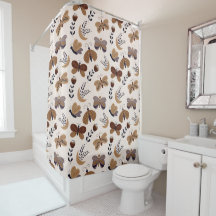 Aesthetic Boho Butterflies With Leaves Spring