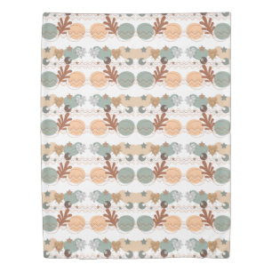 Aesthetic Boho Wildflowers Duvet Cover