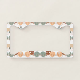 Aesthetic Boho Wildflowers License Plate Frame