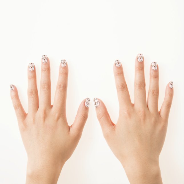 Aesthetic Boho Wildflowers Minx Nail Art (Insitu - Hands)
