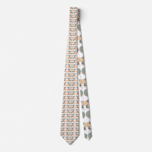 Aesthetic Boho Wildflowers Neck Tie
