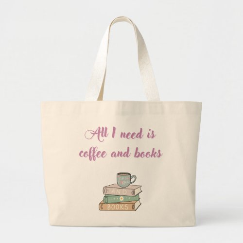 Aesthetic book lover coffee lover bag