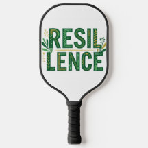 Aesthetic Botanical Resilience Quote Pickleball Pa