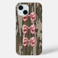Aesthetic Bottomland Camo Baby Pink Ribbons & Bows
