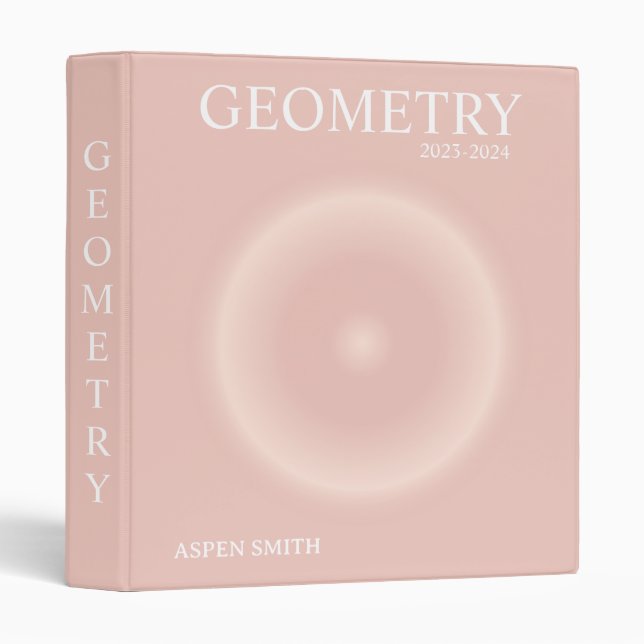 Aesthetic Brown Aura 3 Ring Binder (Front/Spine)