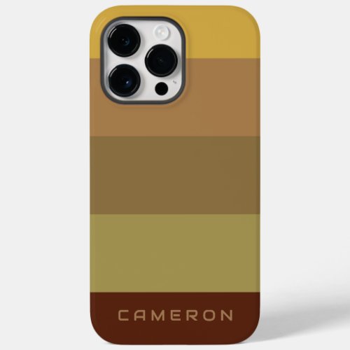 Aesthetic Brown Palette Stripe colorblock theme Case_Mate iPhone 14 Pro Max Case