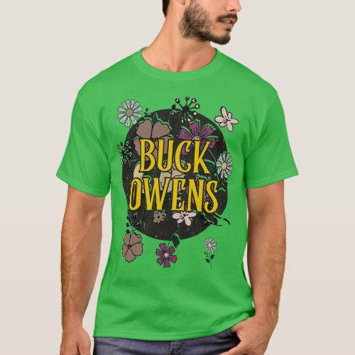 Aesthetic Buck Proud Name Flowers Retro Styles T_Shirt