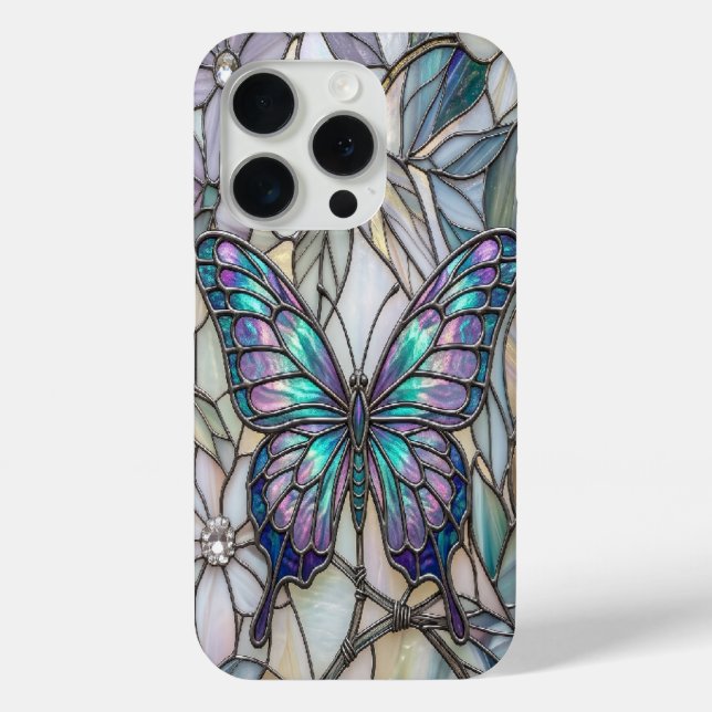 Aesthetic Butterfly Mosaic Case-Mate iPhone Case (Back)