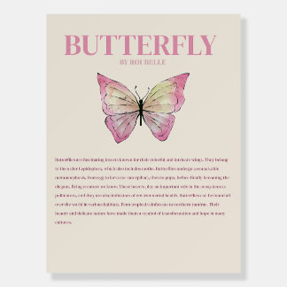 Aesthetic butterfly poster 