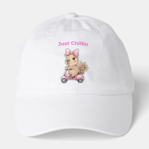 Aesthetic Capybara Just Chillin' Cute T-Shirt Hat