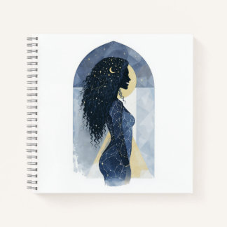 Aesthetic Celestial Moon Silhouette Journal
