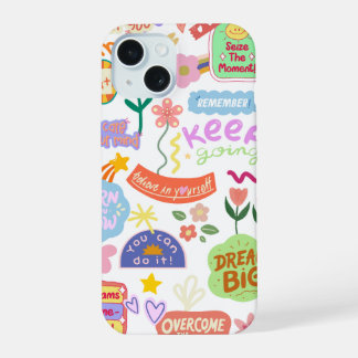 Aesthetic cell phone cover with motivational state