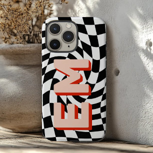 Aesthetic checkerboard Trendy Monogram iPhone 16 Pro Max Case